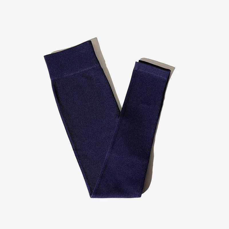 Calça Leggings Sport  C/ Nervuras Cintura Alta